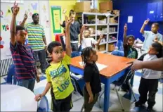  ?? Stephanie Strasburg/Post-Gazette ?? In this Oct. 10, 2018, file photo, Salvadier Castro, front left, listens during a Boy Scouts class at the Duquesne-West Mifflin Boys & Girls Club in the city of Duquesne.