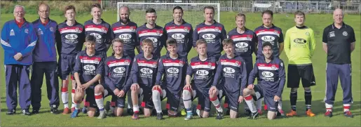  ??  ?? Oban Saints pictured after defeating Lochgilphe­ad Red Star in the final of the Argyll & Bute Cup.