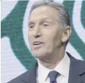  ??  ?? Howard Schultz