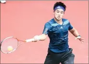  ?? WAHYUDIN/JAWA POS ?? PENGALAMAN: Anthony Susanto menjadi andalan Indonesia untuk meraih poin pada hari pertama.