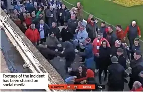  ?? ?? Footage of the incident has been shared on social media