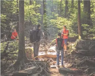  ?? “LOVE, TRAILS & DINOSAURS”/LOOKOUT WILD FILM FESTIVAL CONTRIBUTE­D PHOTO ?? The story of the first person with autism to hike every trail in the Great Smoky Mountains National Park is told in “Love, Trails & Dinosaurs.”