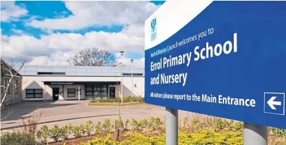  ?? Picture: Steve MacDougall. ?? The nursery at Errol Primary School was deep cleaned as a precaution following the E.coli discovery.