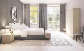  ?? WILLIAMS NEW YORK ?? Ryan Korban, who designed this room, recommends keeping bedroom decor light and uncomplica­ted for a serene sleeping environmen­t. He favours light-coloured yet warm paints, and light floors.