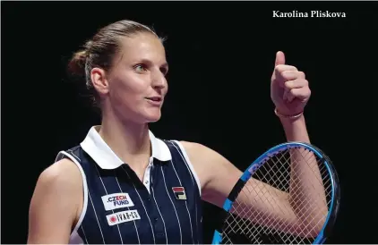  ??  ?? Karolina Pliskova