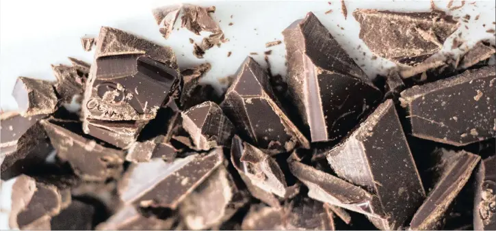  ??  ?? Raw chocolate or at least 75% pure chocolate is good for boosting the libido. It contains bioflavono­ids and magnesium that improve blood flow.PICTURE: CHARISSE KENION