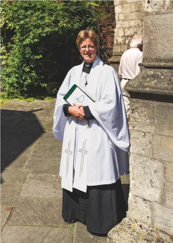  ??  ?? Rev Janneke Blokland swapped physics for metaphysic­s and is now a curate in Wiltshire
