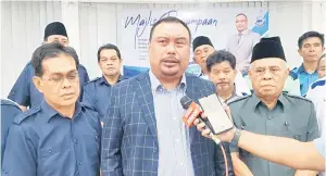  ?? ?? TEMU RAMAH: Abdul Manan ketika ditemui media dalam majlis tersebut.