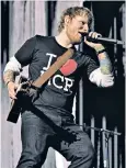 ??  ?? Wrong note: Ed Sheeran often requested audience participat­ion at unlikely times