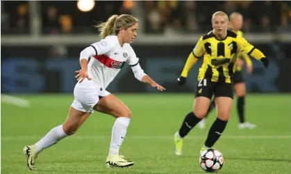  ?? ?? Korbin Albert is an emerging star for the USWNT. Photograph: Linnea Rheborg/UEFA/Getty Images