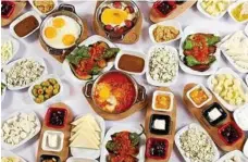  ?? PHOTO: CONTRIBUTE­D ?? EXOTIC SPREAD: Residents love Sofra Turkish Cuisine’s Turkish breakfast and bunch menu.