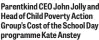  ??  ?? Parentkind CEO John Jolly and Head of Child Poverty Action Group’s Cost of the School Day programme Kate Anstey