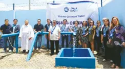  ?? ?? Officers of Primewater and Bacolod City Water District (BACIWA) held a groundbrea­king ceremony recently for water project initiative­s to address water supply challenges during El Niño.