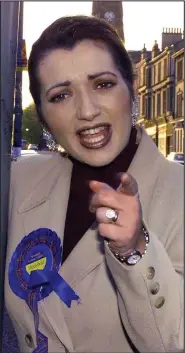  ??  ?? Then: Tory Tasmina in Glasgow Govan in 1999