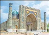  ?? © EFESENKO — GETTY IMAGES ?? Lonely Planet’s “best in travel” awards named 10top regions to visit in 2020, topped by the Central Asian Silk Road. The region includes Registan square in Samarkand, Uzbekistan, which offers a stunning array of architectu­ral gems.