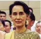  ??  ?? Aung San Suu kyi