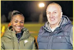  ??  ?? Perfect harmomy: Dina Asher Smith and long-standing coach John Blackie