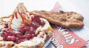  ?? ANNE-MARIE JACKSON/TORONTO STAR FILE PHOTO ?? Funnel Cake from Canada’s Wonderland rang in at 1,600 calories, while the Beaver Tail was 1,606.