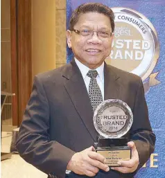  ??  ?? Mike Enriquez, the Most Trusted Radio Presenter