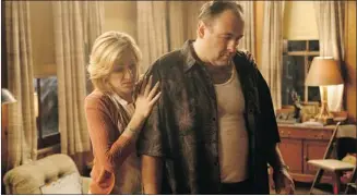  ?? HBO ?? Despite success, Tony Soprano never quite found happiness except for brief periods with his family.