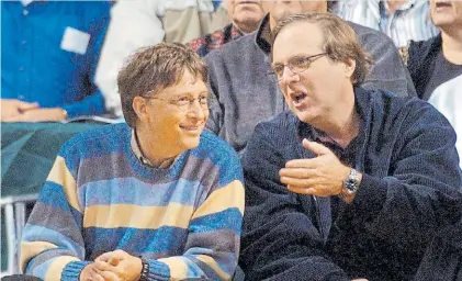  ?? REUTERS ?? Amigos. Una de las últimas imágenes de Paul Allen con Bill Gates. Había dejado Microsoft en el 2000.