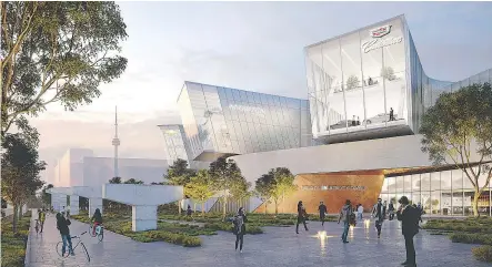  ??  ?? An artist’s rendering depicts the future Toronto GM Mobility Campus, announced in 2016.