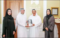  ??  ?? Khalaf Ahmad Al Habtoor with the delegation members.