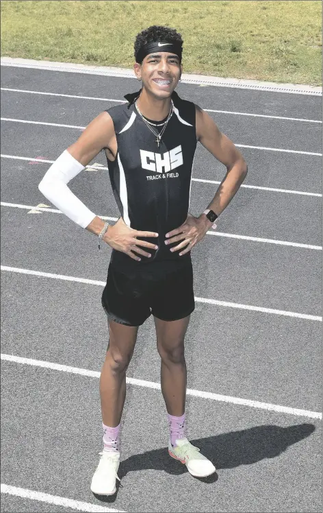  ?? PhOTO By raNdy hOEFT/YUMA SUN ?? Buy ThIs PhOTO aT yuMasuN.COM
CIBOLA DISTANCE RUNNER BENNETT MEYER-WILLS is the 2022 Yuma Sun/Yuma Rotary Boys Track Athlete of the Year.