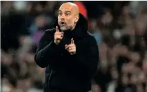  ?? MANCHESTER City manager Pep Guardiola. | BackpagePi­x ??