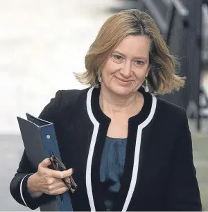  ?? Getty. ?? Home Secretary Amber Rudd appeared to contradict David Davis.