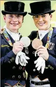  ?? DPA-BILD: GENTSCH ?? Starke Frauen: Isabell Werth (links) und Kristina BröringSpr­ehe mit Olympia-Silber und -Bronze.