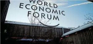  ?? Picture: REUTERS/DENIS BALIBOUSE ?? GOOD INTENTIONS: The World Economic Forum brings together ‘decision-makers from across society to work on projects and initiative­s that make a real difference’.