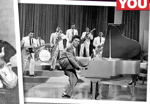  ??  ?? FAR LEFT: Preaching in church in 1962. LEFT: Performing on stage with his band in 1957. Throughout most of his adult life he found it hard to balance his religion and his musical career.