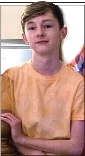  ??  ?? Tragic: Scott Couper, 15, died yesterday