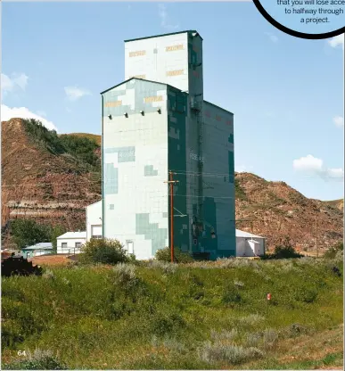  ??  ?? Below
GRAIN ELEVATOR, AB, 2015 Always keep your project’s ‘big picture’ in mind, and let that dictate your choice of shots