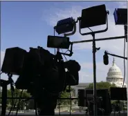  ?? AP FILE ?? Media outlets set up before the House select committee investigat­ing the Jan. 6 attack on the U.S. Capitol holds its second public hearing to reveal the findings of a year-long investigat­ion, on Capitol Hill, Monday, in Washington, D.C.