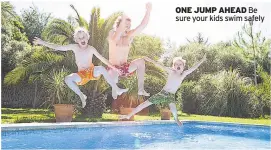  ??  ?? ONe JUmP AHeAd Be sure your kids swim safely »»Excitement
is building at Legoland Windsor with the new Summer of Fun family event on until September 2. It features a beach party for kids, a 20-tonne sand sculpture, a chance to make Lego underwater...