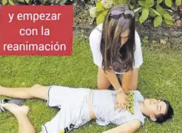  ?? ?? Imagen del vídeo ‘No pares la reanimació­n’, disponible en Youtube.