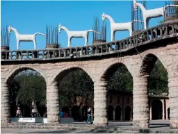  ??  ?? Nek Chand was awarded a Padma Shri for the Rock Garden in 1984. Below: The site is a labyrinth of open-air rooms.