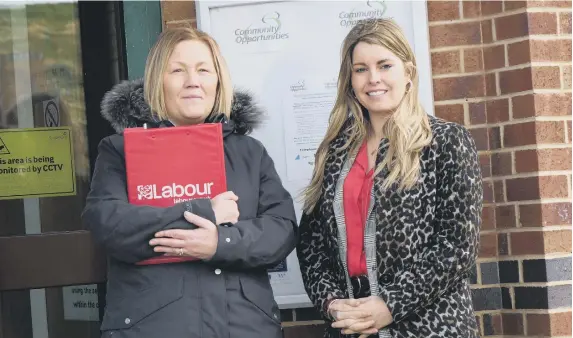  ??  ?? Sunderland City councillor Debra Waller, left, and Kim McGuinness, Northumbri­a Police and Crime Commission­er.