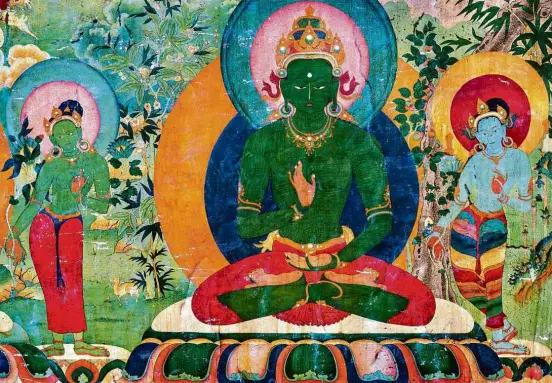  ?? Thomas Laird/Divulgação ?? Buda do Norte, que representa a atividade iluminada, no livro ‘Murals of Tibet’