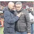  ?? FOTO: IMAGO IMAGES ?? Bild aus der Vorsaion: Peter Bosz (l.) und Urs Fischer.