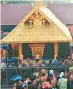  ??  ?? The CJI observed that a condition, which is impossible to follow, is untenable in law.
At present female devotees between the age group of 10 to 50 are not allowed entry to the temple.