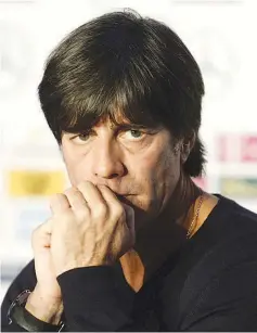  ??  ?? Germany’s national football team coach Joachim Loew attends a press conference at the stadium in Nuremberg, southern Germany, on November 13, 2014, ahead of the Euro 2016 qualifying game against Gibraltar on November 14. - AFP photo