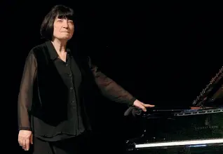  ??  ?? La pianista Elisso Virsaladze, 75 anni, eseguirà anche pagine di Mozart e di Liszt