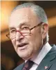  ?? MARIAM ZUHAIB/AP ?? Senate Majority Leader Chuck Schumer, D-N.Y., declared the bill “a major win for the American people.”