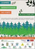  ??  ?? Journées Internatio­nales des Forêts...