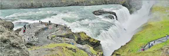  ?? CAMERON HEWITT ?? GullFoss wAtErFAll is just onE oF mAny oF ICElAnD’s nAturAl wonDErs tHAt you CAn visit DurinG A onE-DAy lAyovEr; just BE surE to prEpArE in ADvAnCE.