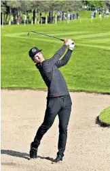  ?? ?? Pacesetter: Thorbjorn Olesen on his way to a 66 at the British Masters at the Belfry