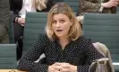  ?? Photograph: Reuters ?? Zelda Perkins, former personal assistant to Harvey Weinstein, speaks to Parliament’s women and equalities committee in 2018.